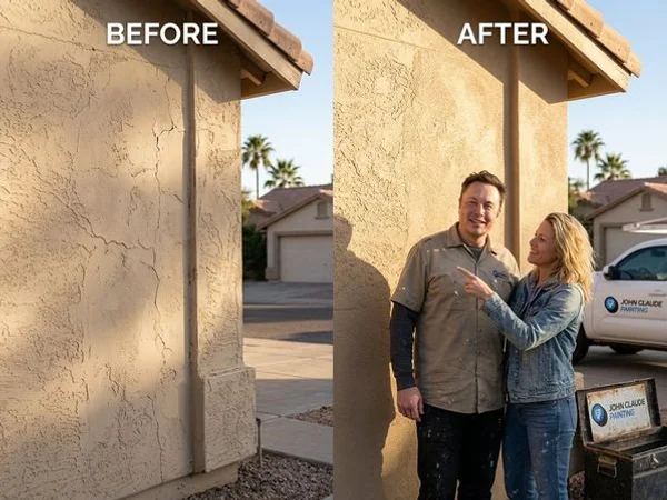 Stucco Painting & Repair project example 1
