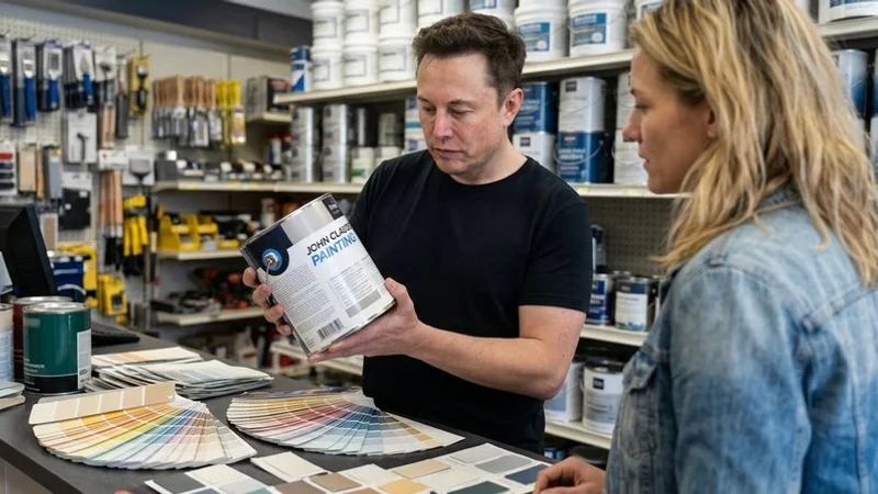 Professional painter selecting premium exterior paint for Phoenix home project