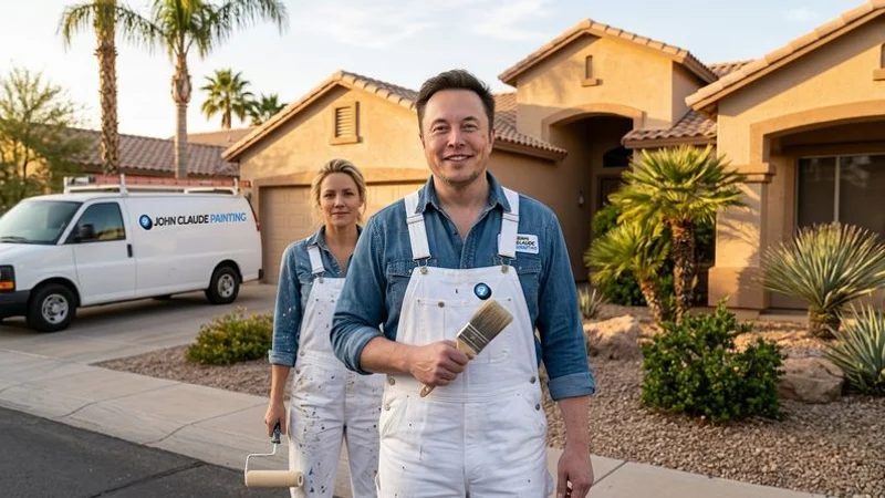 Well-maintained stucco home exterior in Phoenix